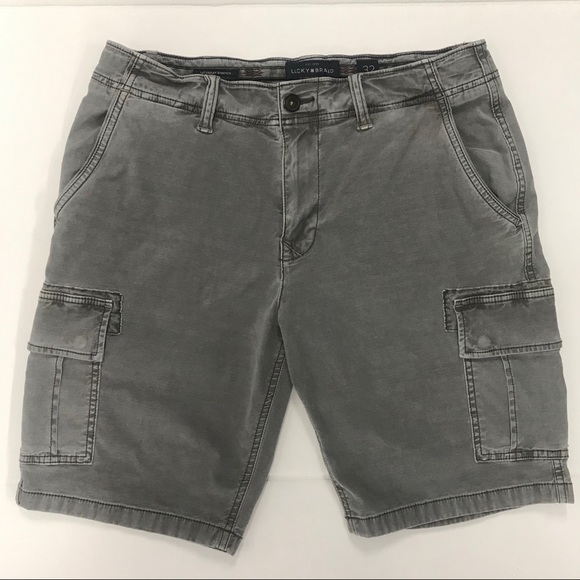 Luck Brand Saturday Stretch Grey Cargo Pants - Picture 1 of 5